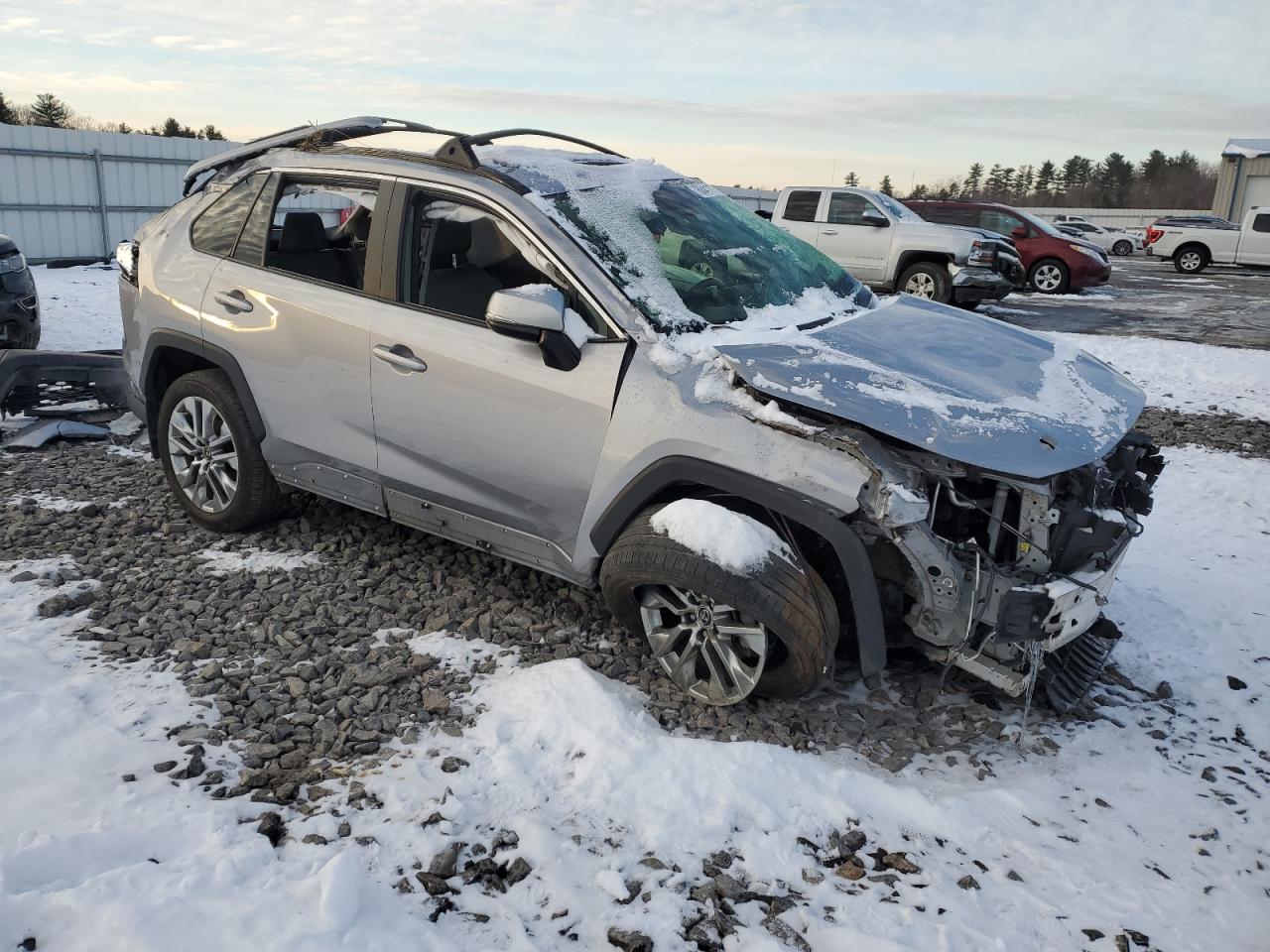 2019 Toyota RAV 4 VIN JTMA1RFV6KD015803 Copart auction photo, all over damage thumbnail 4