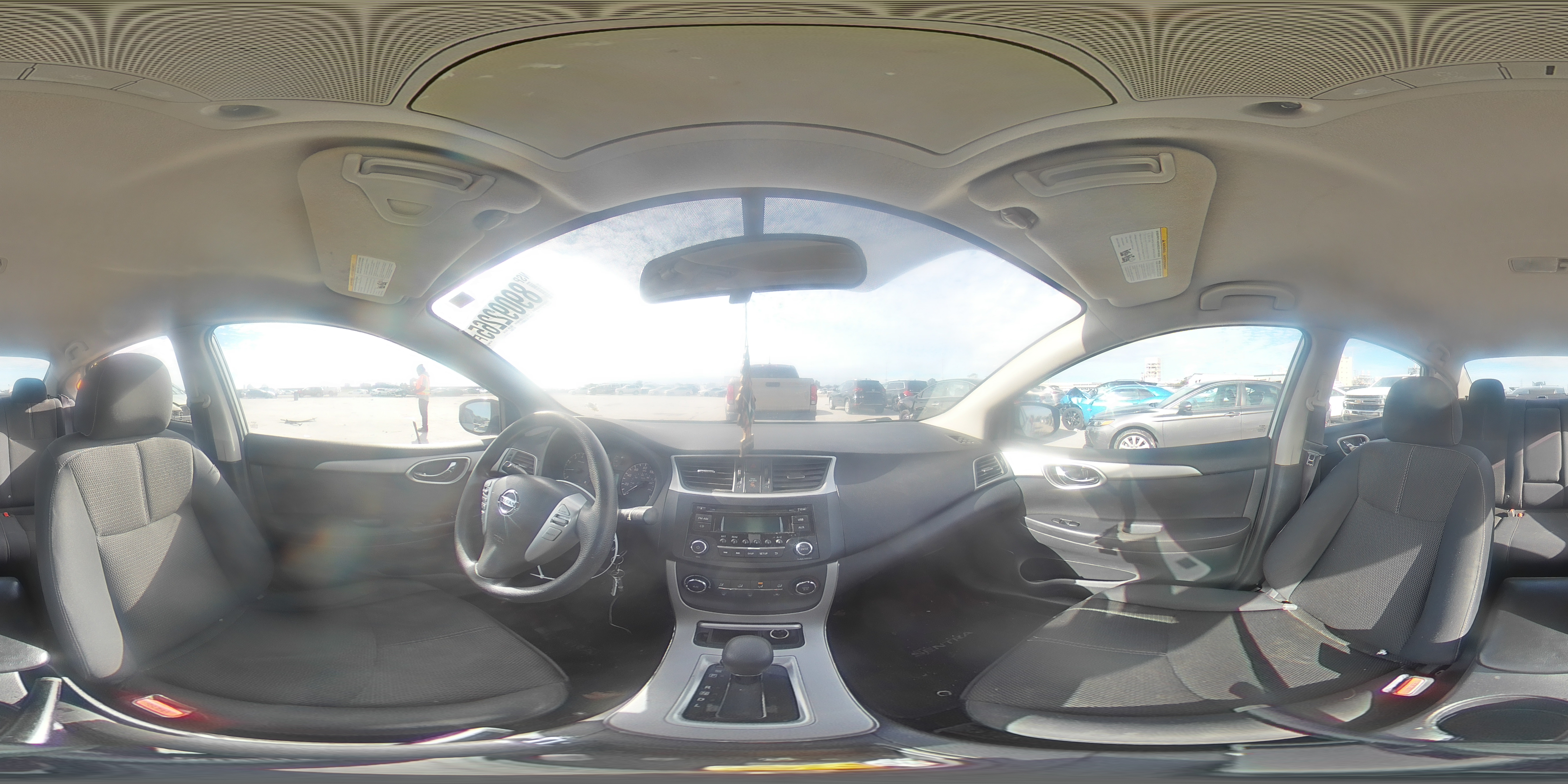 2014 Nissan Sentra VIN 3N1AB7AP3EL673476 Copart auction photo, rear end damage thumbnail 12