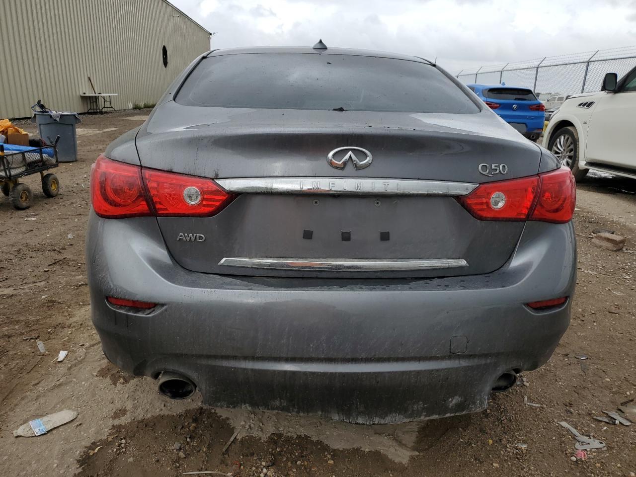 2016 Infiniti Q50 VIN JN1CV7AR1GM250941 Copart auction photo, burn damage thumbnail 6