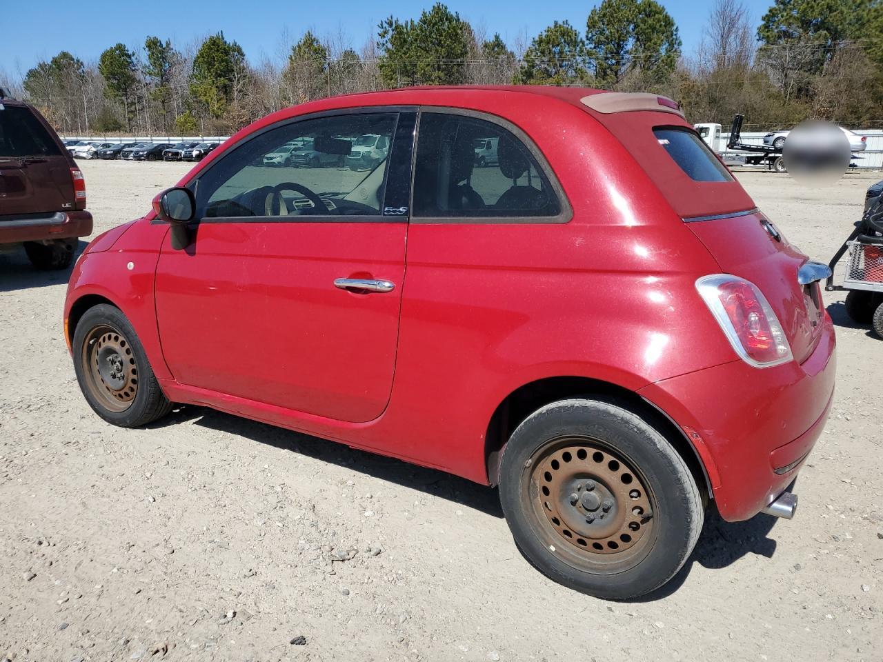 2012 Fiat 500 VIN 3C3CFFDR9CT381480 Copart auction photo, minor dent/scratches damage thumbnail 2