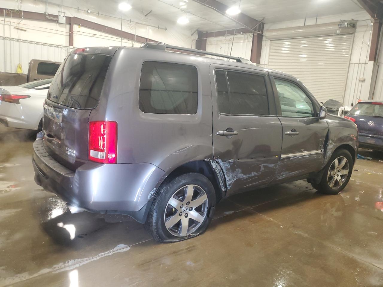 2015 Honda Pilot VIN 5FNYF4H96FB032828 Copart auction photo, side damage thumbnail 3