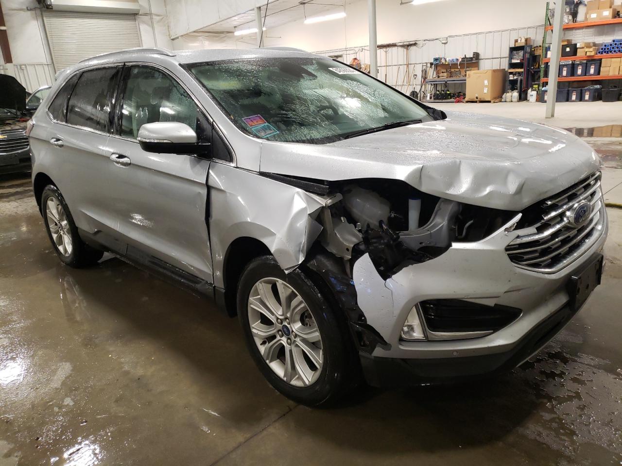 2020 Ford Edge VIN 2FMPK4K95LBB44993 Copart auction photo, front end / side damage thumbnail 4