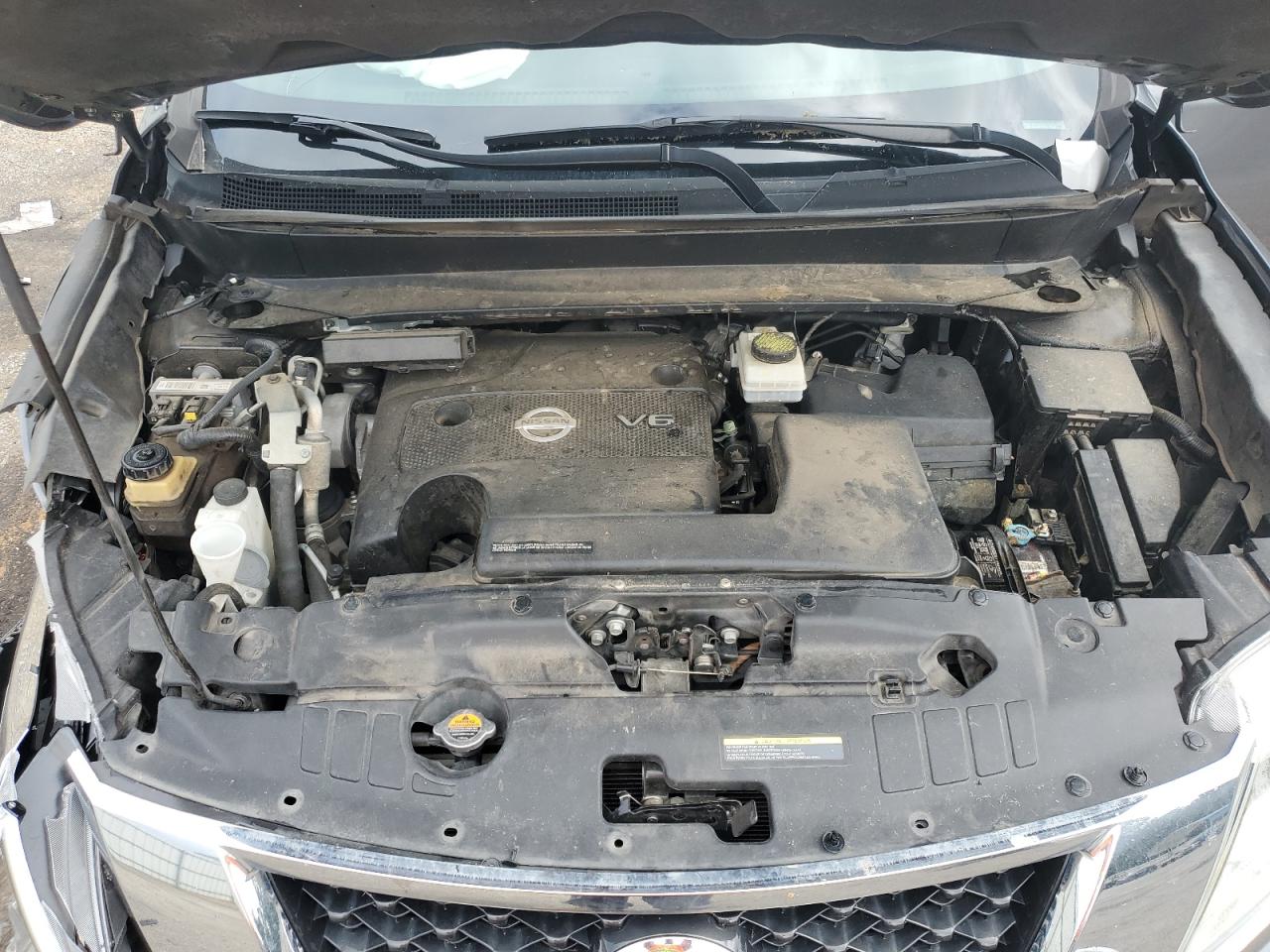 2015 Nissan Pathfinder VIN 5N1AR2MN1FC718249 Copart auction photo, side / front end damage thumbnail 13