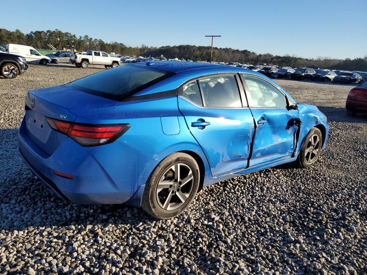 2024 Nissan Sentra VIN 3N1AB8CV8RY378416 Copart auction photo, side damage thumbnail 3
