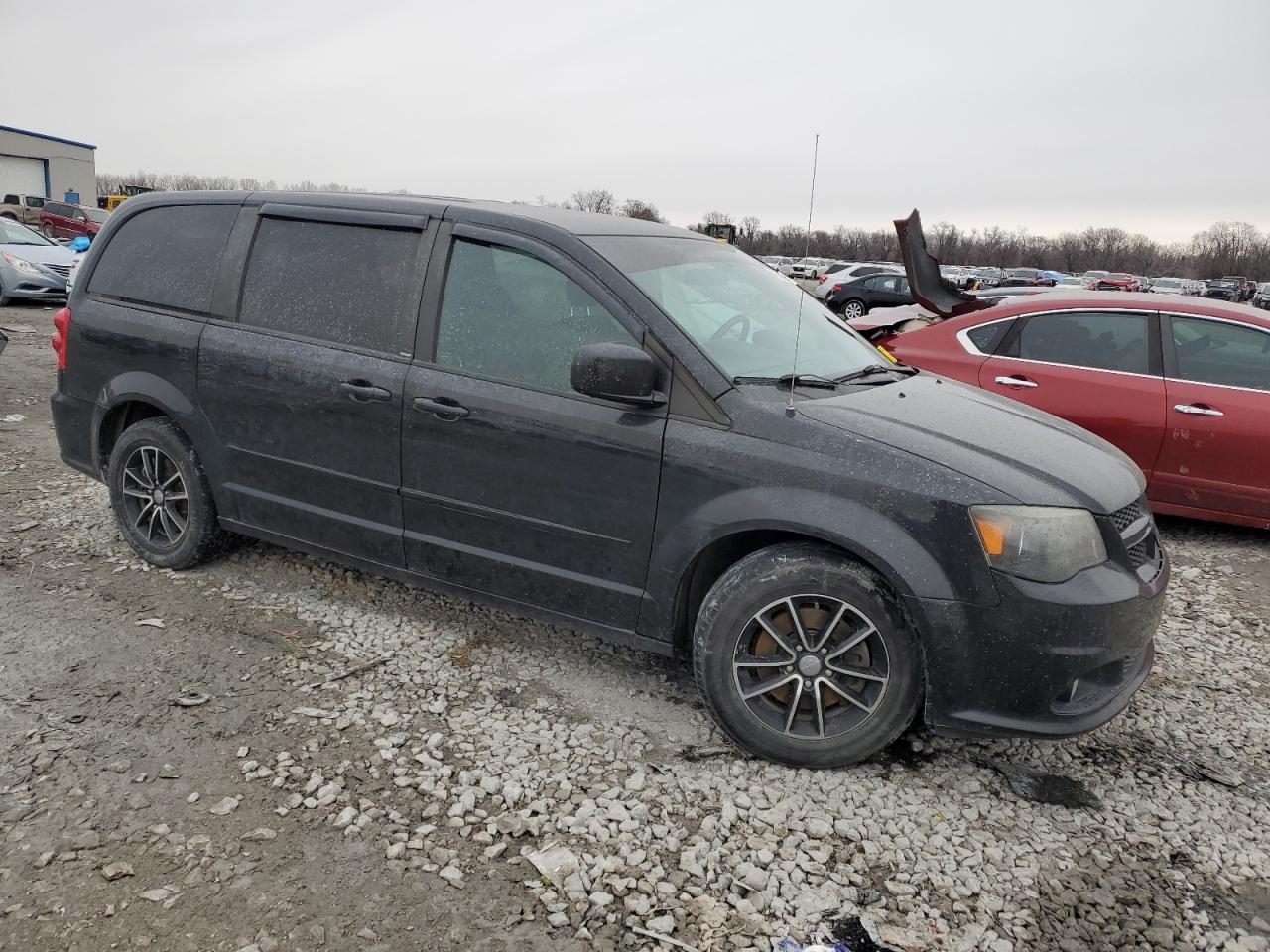 2014 Dodge Caravan VIN 2C4RDGCG6ER163343 Copart auction photo, front end damage thumbnail 4