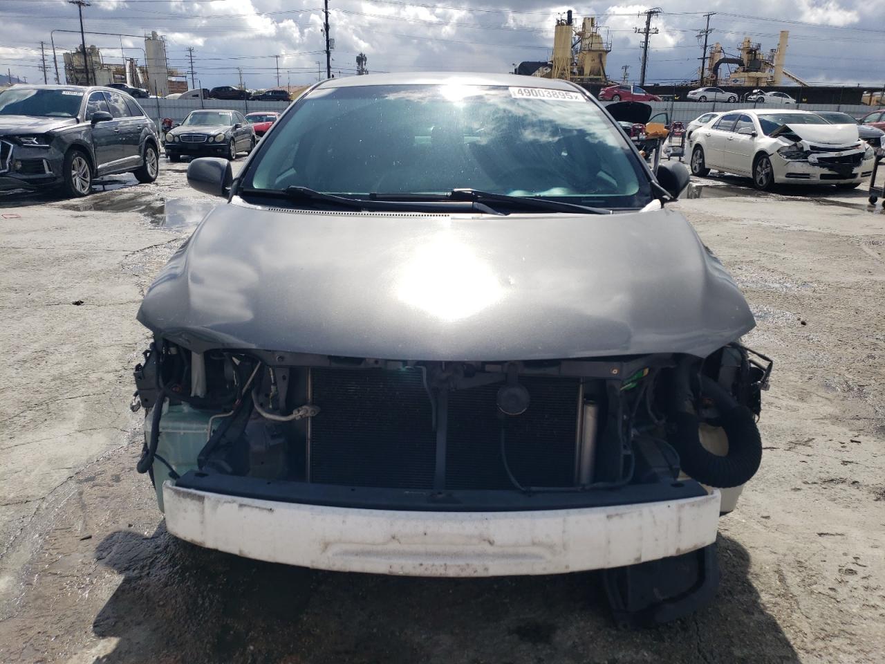 2010 Toyota Corolla VIN JTDBU4EE2A9107377 Copart auction photo, front end / side damage thumbnail 5