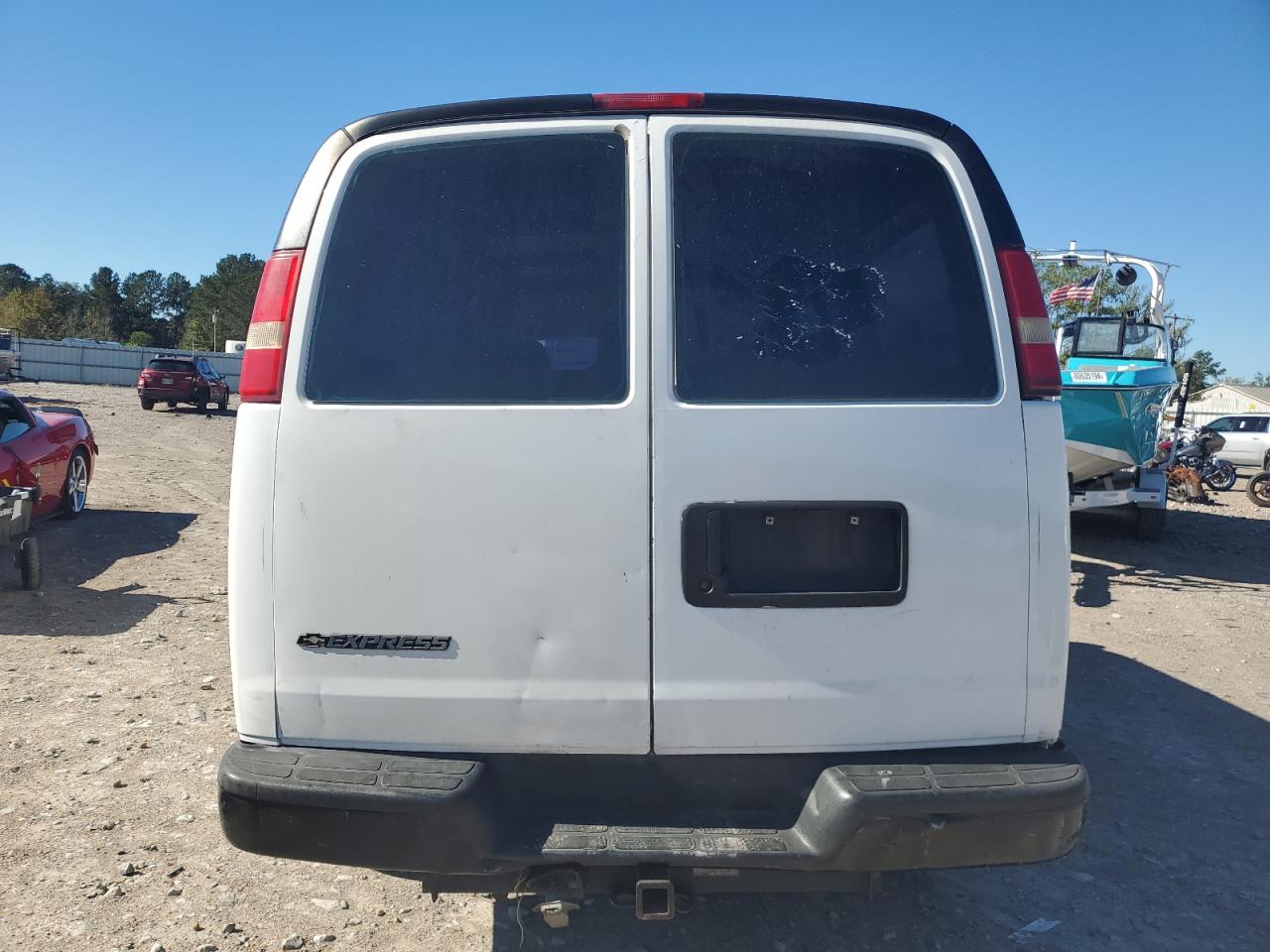 2009 Chevrolet Express VIN 1GCGG25K191145541 Copart auction photo, front end / side damage thumbnail 6