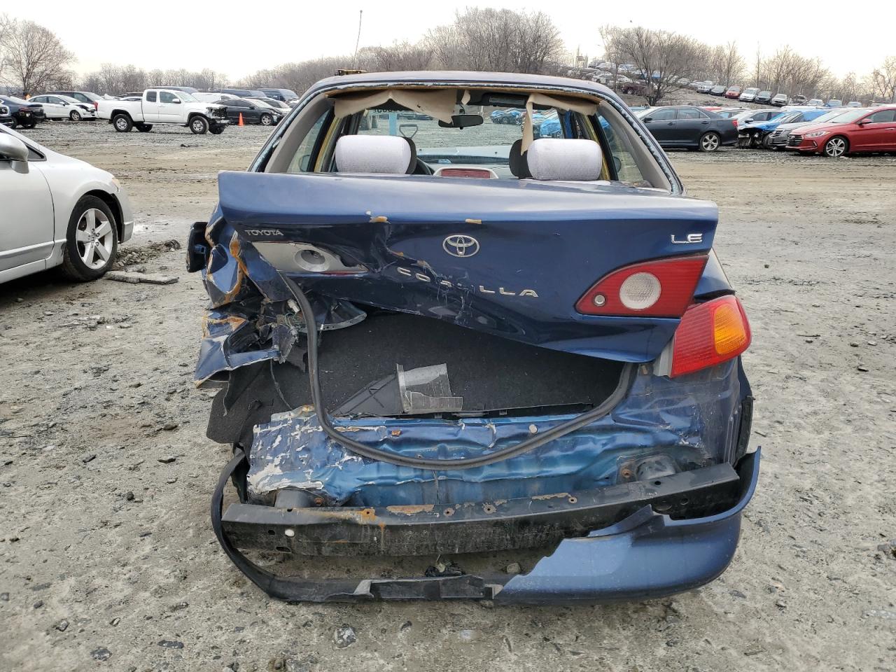 2001 Toyota Corolla VIN 1NXBR12E01Z538068 Copart auction photo, front end / rear end damage thumbnail 6