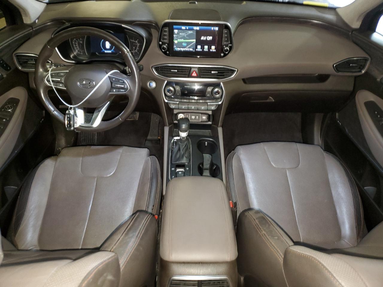 2019 Hyundai Santa Fe VIN 5NMS53AA4KH118316 Copart auction photo, front end / rear end damage thumbnail 8
