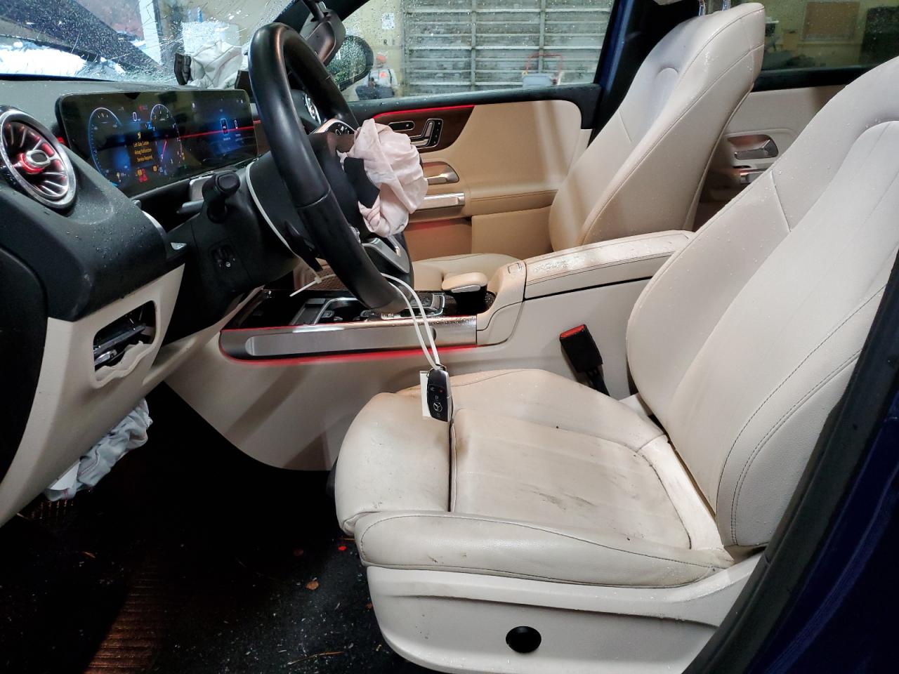 2021 Mercedes-Benz GLB VIN W1N4M4HB3MW066850 Copart auction photo, front end / side damage thumbnail 7