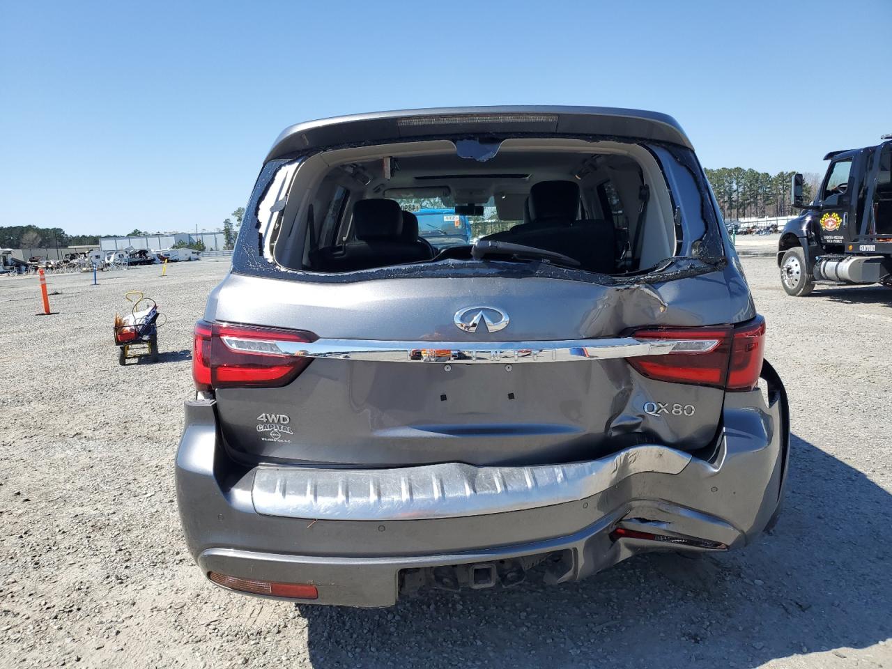 2020 Infiniti QX80 VIN JN8AZ2NE0L9252099 Copart auction photo, rear end damage thumbnail 6