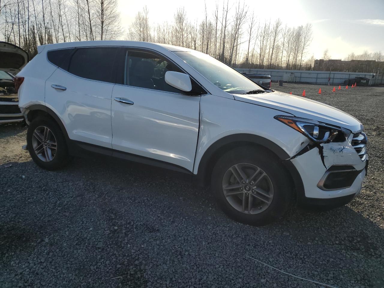 2018 Hyundai Santa Fe VIN 5NMZTDLB3JH081810 Copart auction photo, front end / rear end damage thumbnail 4