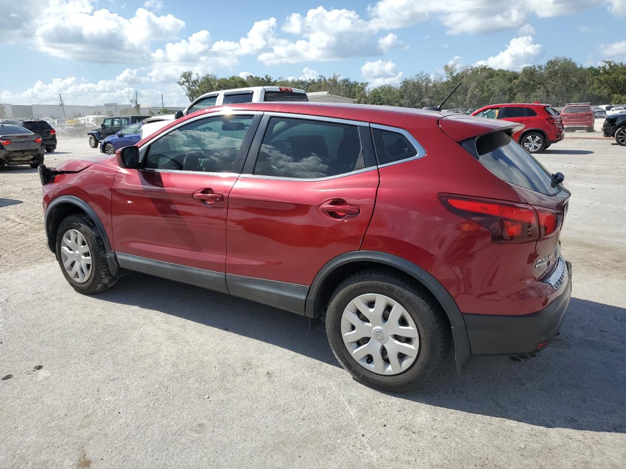 2019 Nissan Rogue VIN JN1BJ1CP7KW223837 Copart auction photo, all over / undercarriage damage thumbnail 2