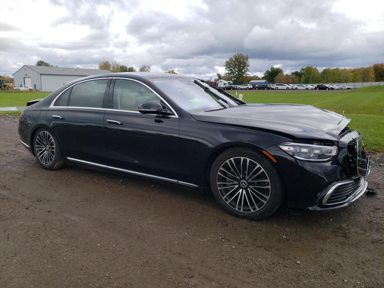 2022 Mercedes-Benz S-klasse VIN W1K6G6DB0NA088382 Copart auction photo, front end / rear end damage thumbnail 4