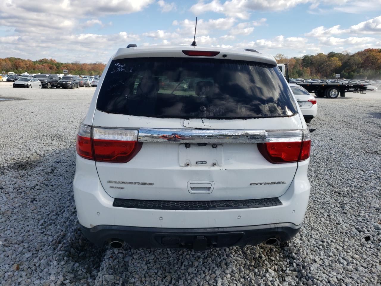 2013 Dodge Durango VIN 1C4SDJET0DC670724 Copart auction photo, front end / minor dent/scratches damage thumbnail 6