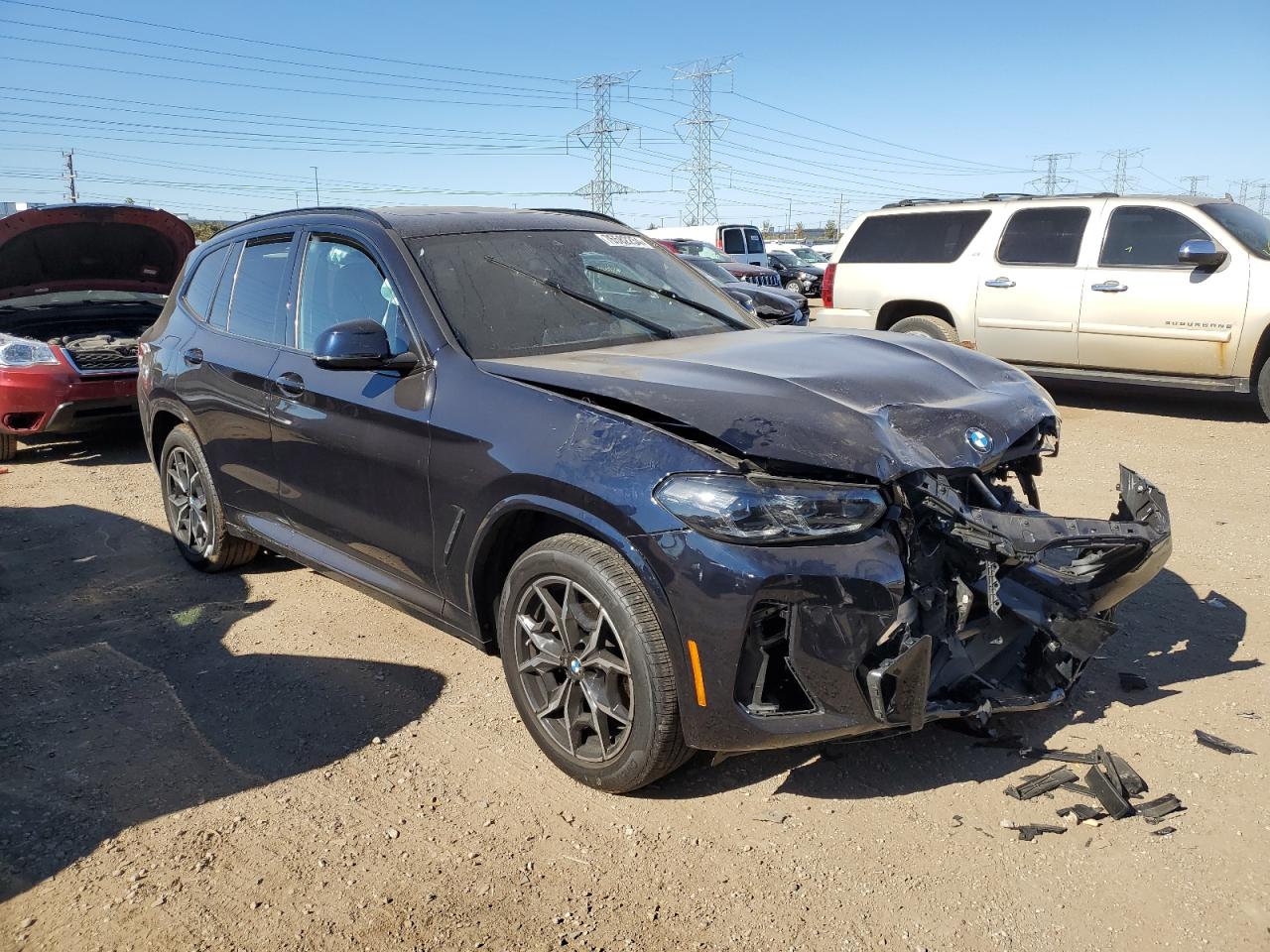 2024 BMW X3 VIN 5UX53DP03R9U58424 Copart auction photo, front end damage thumbnail 4