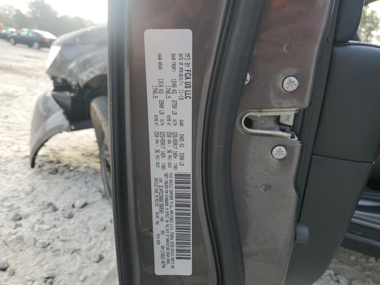 2019 Dodge Journey VIN 3C4PDCAB6KT868501 Copart auction photo, front end / side damage thumbnail 15
