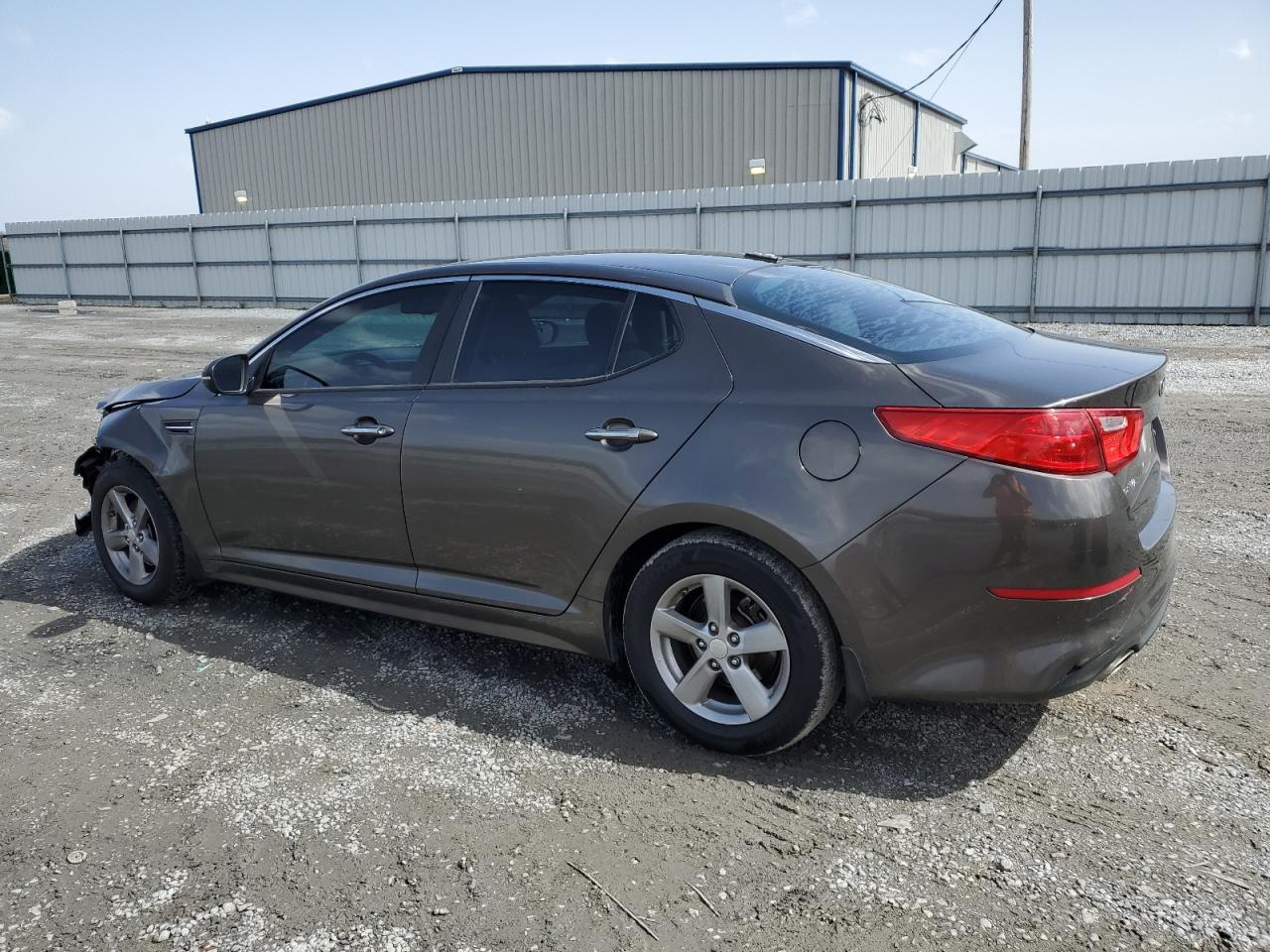 2015 KIA Optima VIN 5XXGM4A7XFG380722 Copart auction photo, front end / side damage thumbnail 2