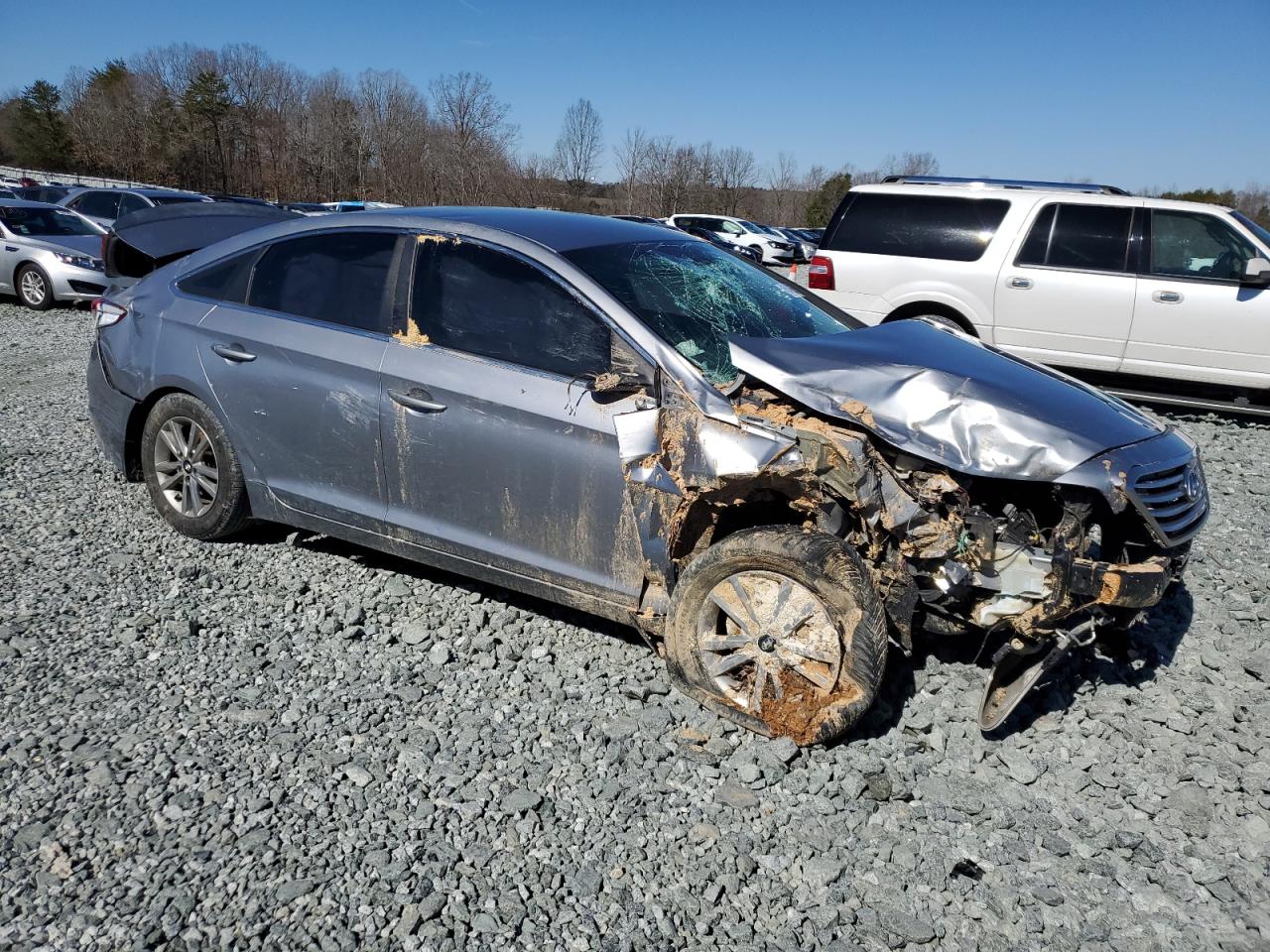 2015 Hyundai Sonata VIN 5NPE24AF4FH238536 Copart auction photo, all over damage thumbnail 4