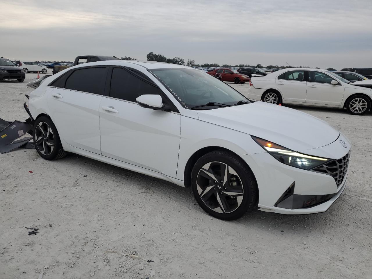 2021 Hyundai Elantra VIN 5NPLP4AG7MH038569 Copart auction photo, rear end / front end damage thumbnail 4