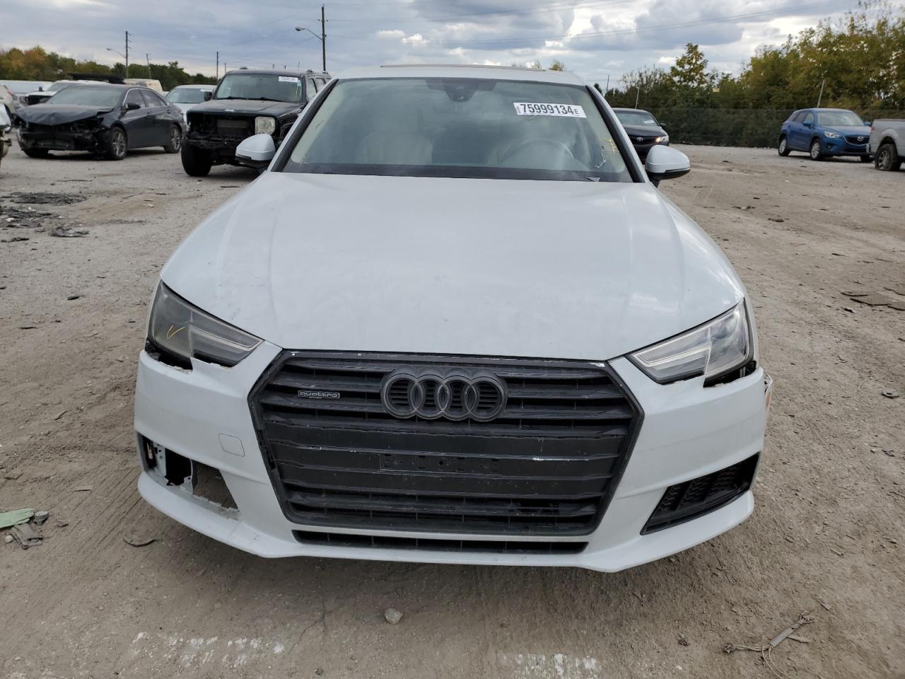 2017 Audi A4 VIN WAUANAF47HN068846 Copart auction photo, front end / mechanical damage thumbnail 5
