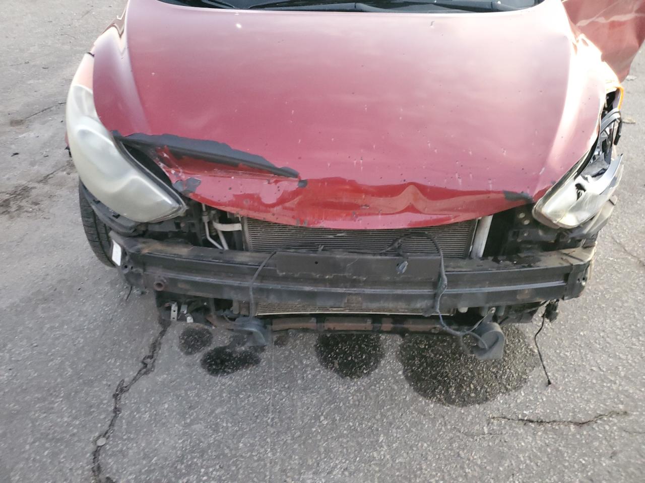 2012 Hyundai Elantra VIN KMHDH4AE9CU432543 Copart auction photo, front end / side damage thumbnail 11