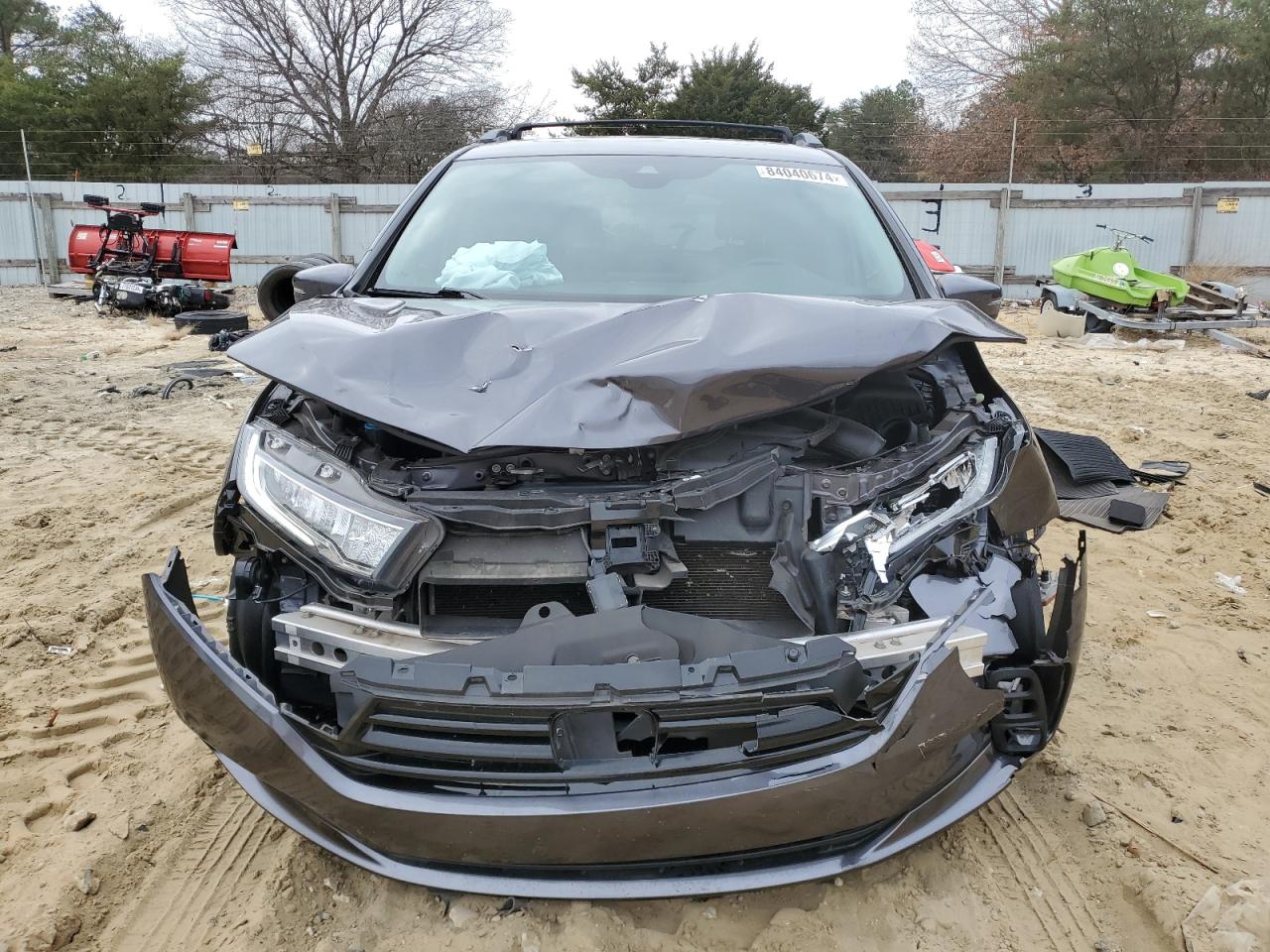 2022 Honda Odyssey VIN 5FNRL6H74NB053148 Copart auction photo, front end / minor dent/scratches damage thumbnail 5