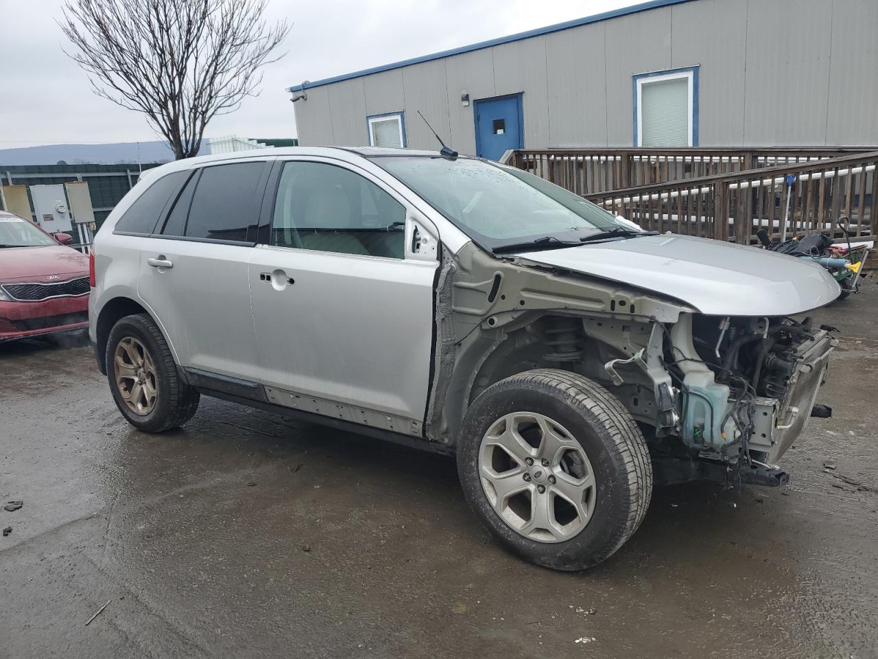 2013 Ford Edge VIN 2FMDK4JC7DBE05896 Copart auction photo, front end / side damage thumbnail 4