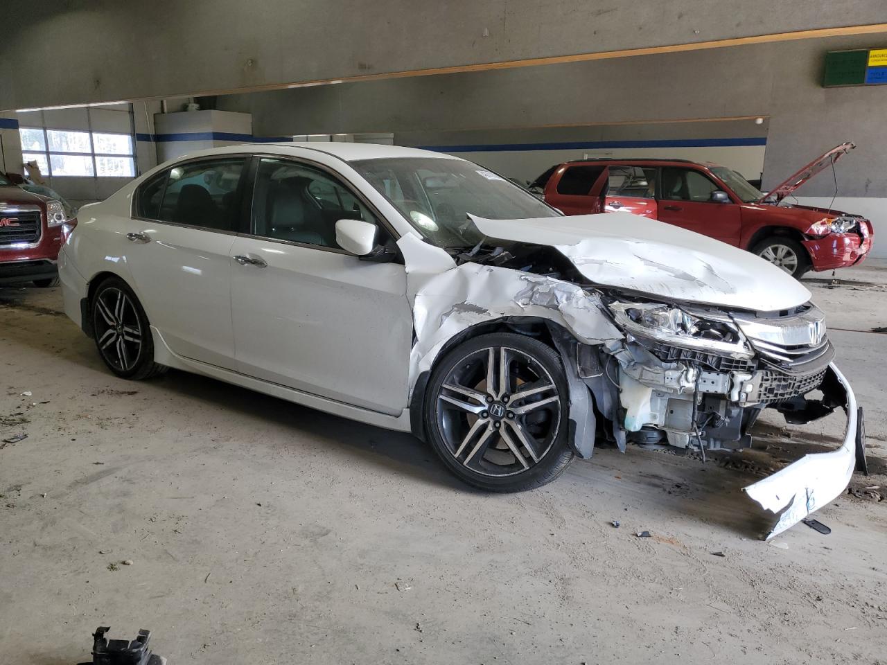 2017 Honda Accord VIN 1HGCR2F16HA103428 Copart auction photo, front end / mechanical damage thumbnail 4