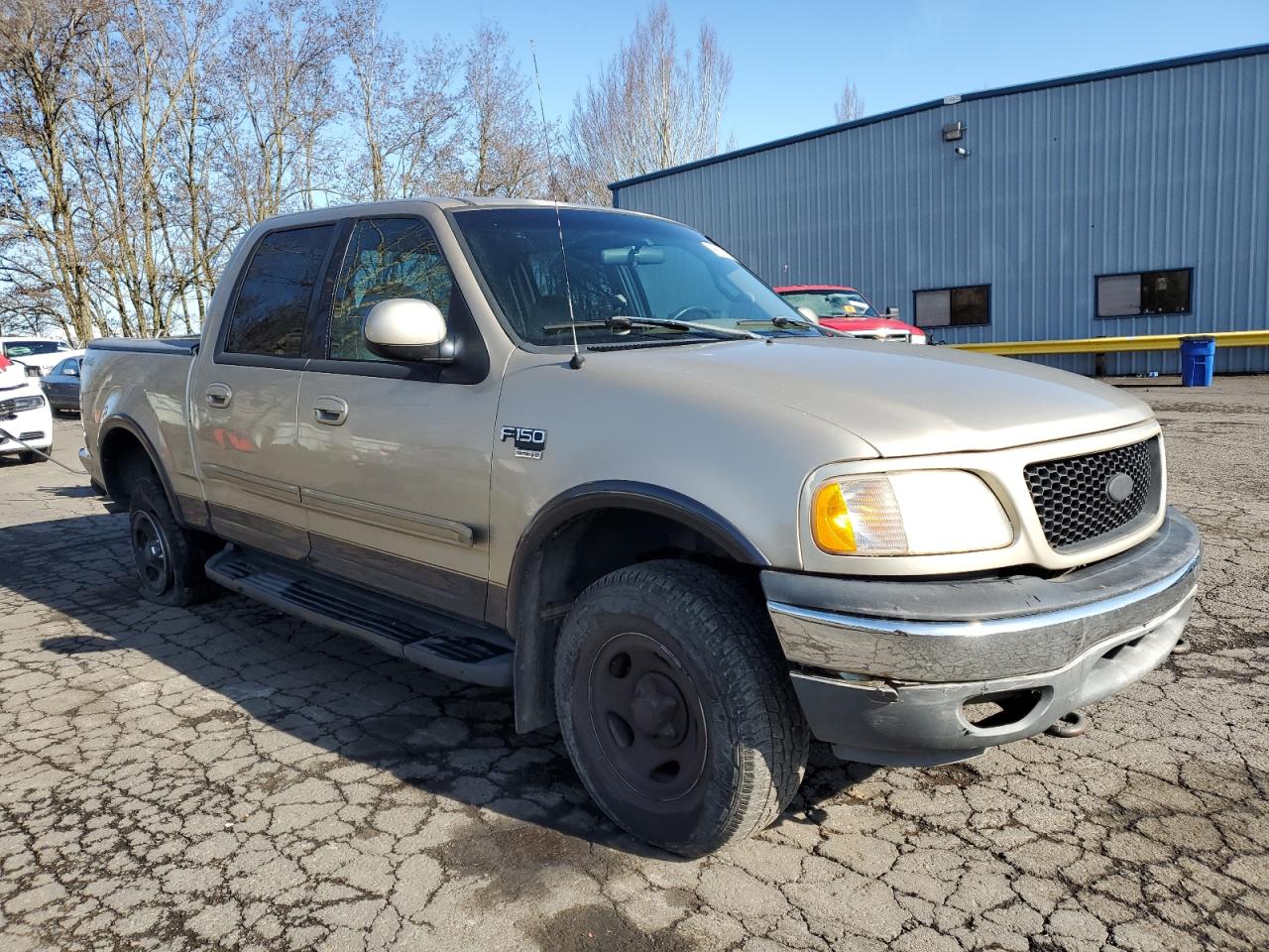 2001 Ford F-150 VIN 1FTRW08W71KD54778 Copart auction photo, side / rear end damage thumbnail 4