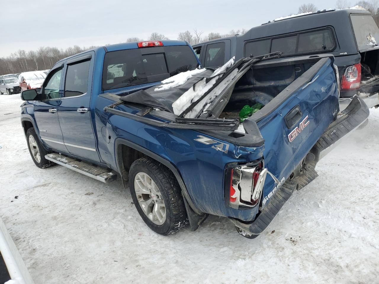 2018 GMC Sierra VIN 3GTU2NECXJG176577 Copart auction photo, rear end / side damage thumbnail 2