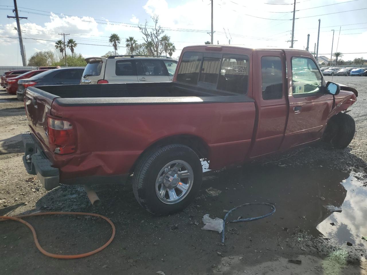 2004 Ford Ranger VIN 1FTYR44U44PB42345 Copart auction photo, front end / side damage thumbnail 3