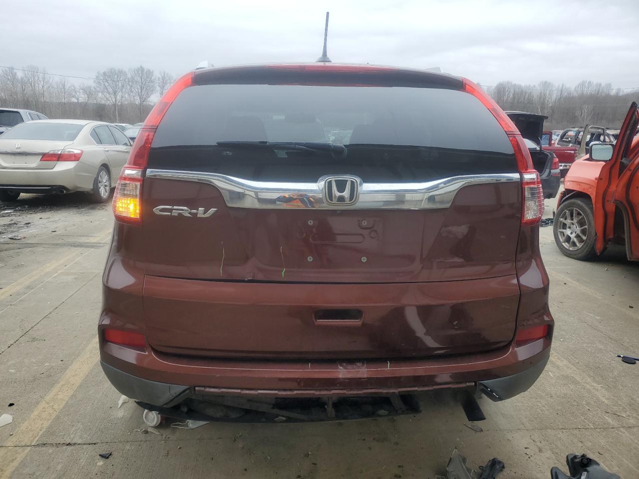 2015 Honda CR-V VIN 2HKRM3H71FH550009 Copart auction photo, front end damage thumbnail 6
