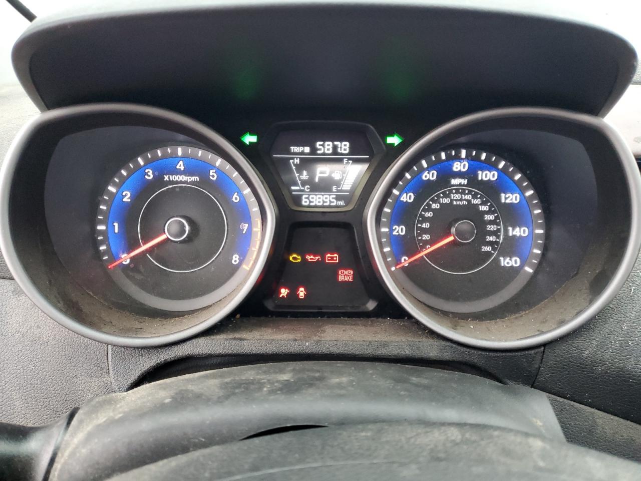 2015 Hyundai Elantra VIN KMHDH4AE3FU299427 Copart auction photo, vandalism damage thumbnail 9