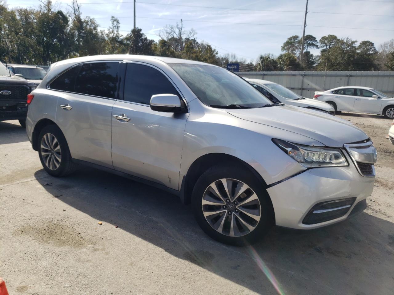 2014 Acura MDX VIN 5FRYD4H4XEB043483 Copart auction photo, front end damage thumbnail 4
