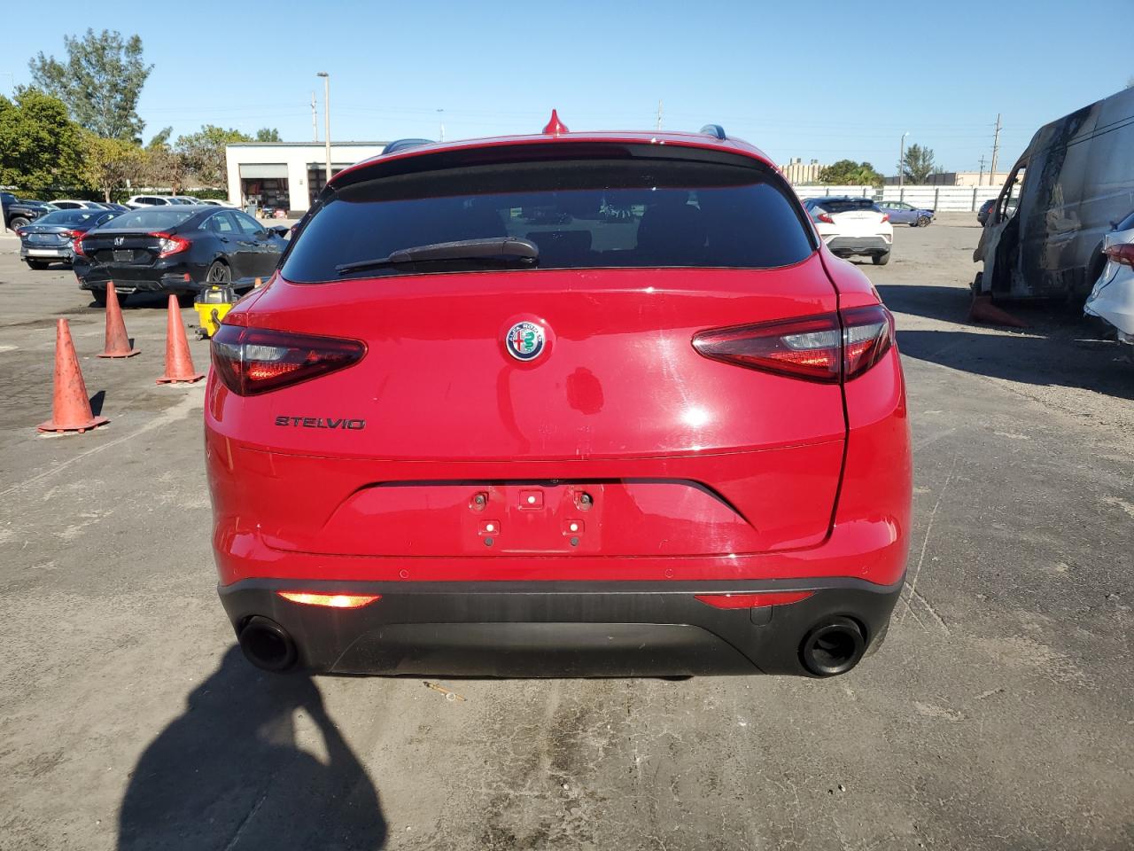 2020 Alfa Romeo Stelvio VIN ZASPAJAN8L7C90907 Copart auction photo, front end damage thumbnail 6