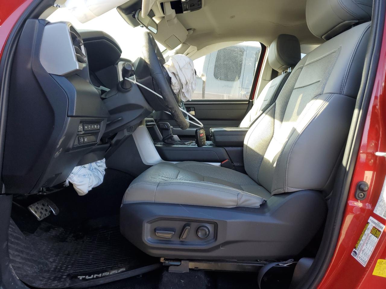 2022 Toyota Tundra VIN 5TFLA5DB5NX034274 Copart auction photo, front end / side damage thumbnail 7