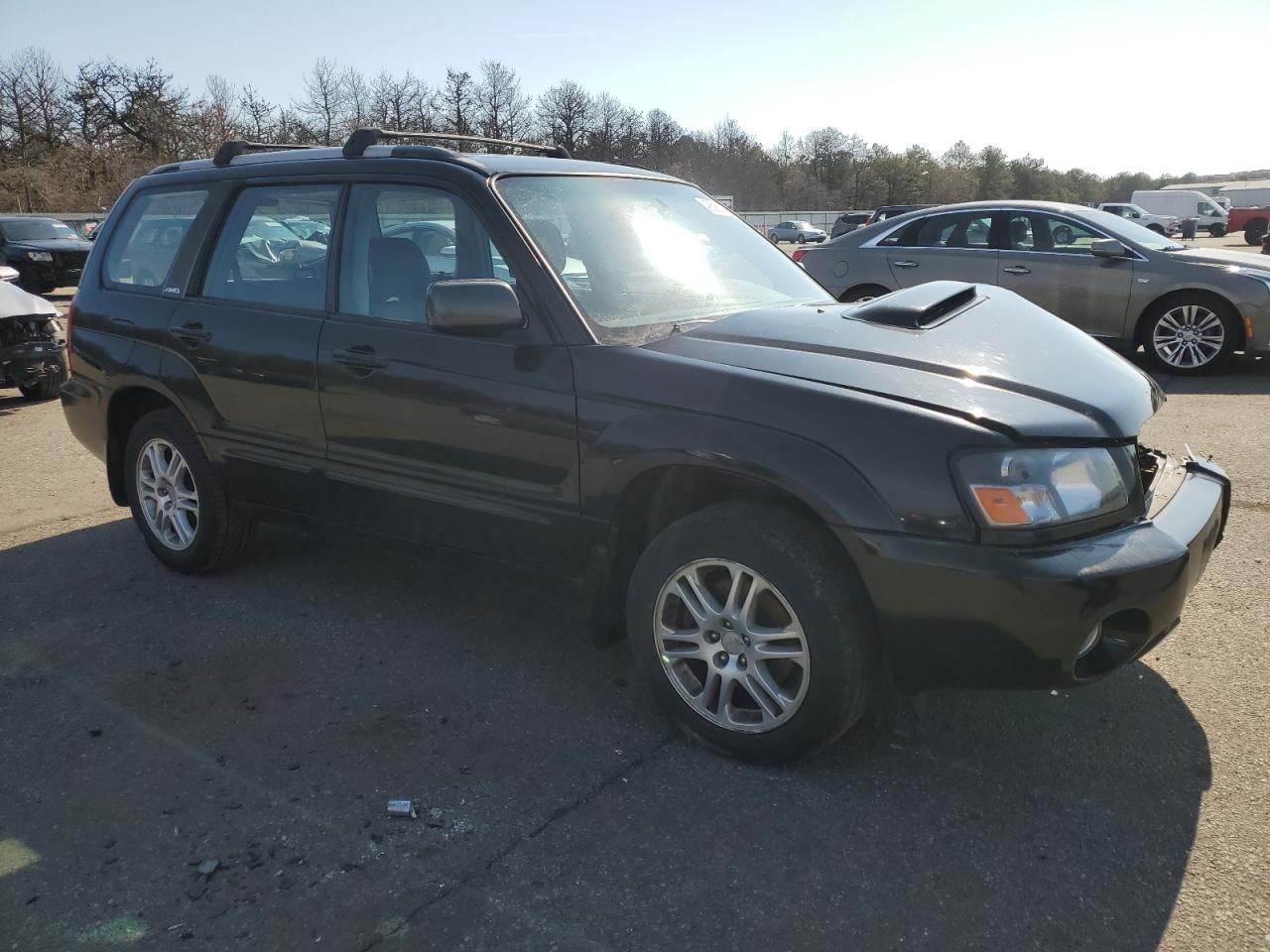 2004 Subaru Forester VIN JF1SG69664H725355 Copart auction photo, front end / side damage thumbnail 4