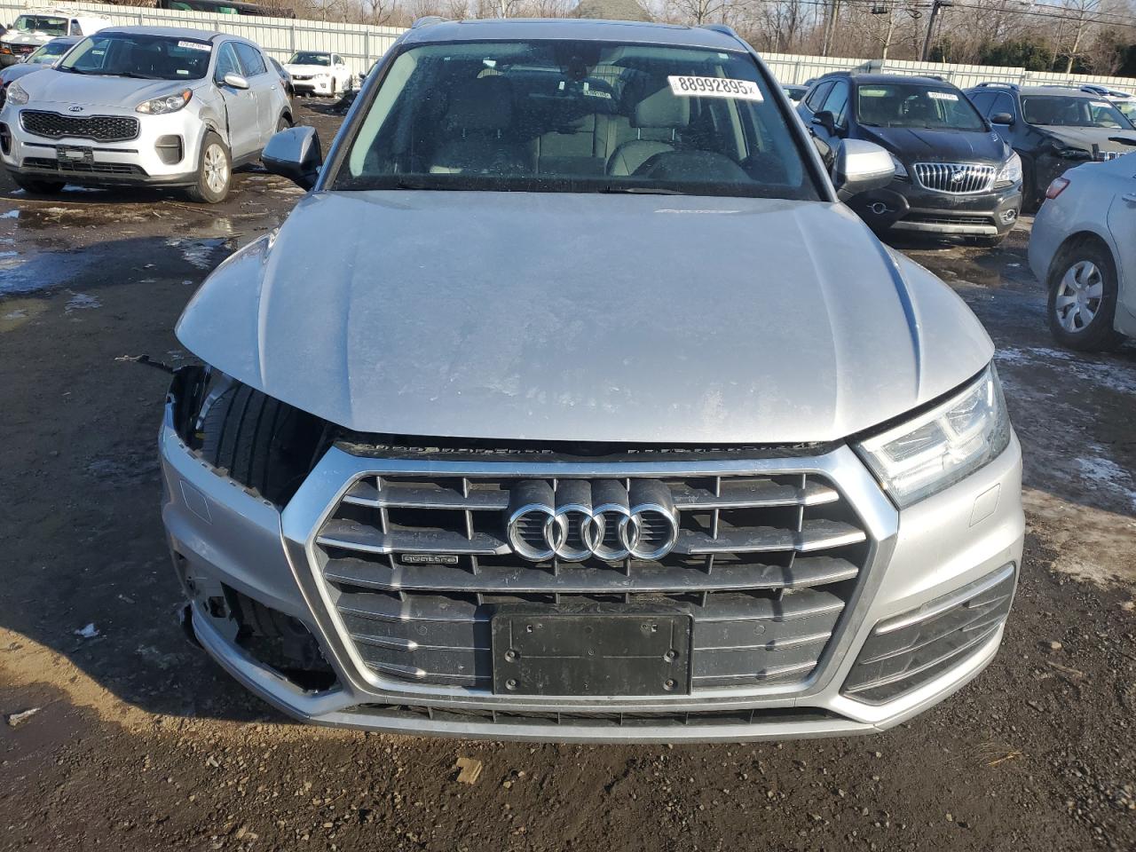 2018 Audi Q5 VIN WA1BNAFY2J2222536 Copart auction photo, front end damage thumbnail 5