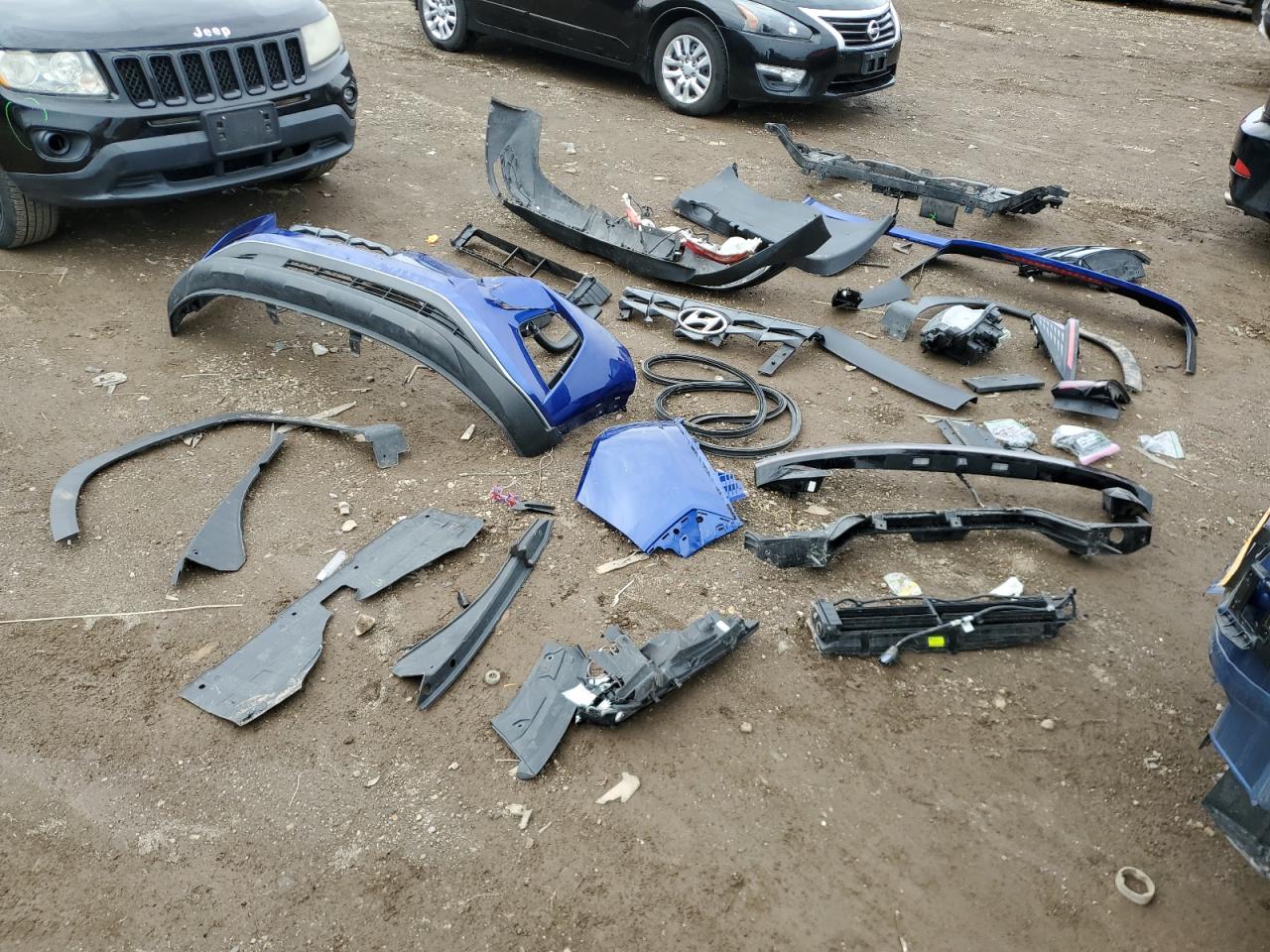 2022 Hyundai Tucson VIN 5NMJBCAE0NH020458 Copart auction photo, front end / rear end damage thumbnail 13