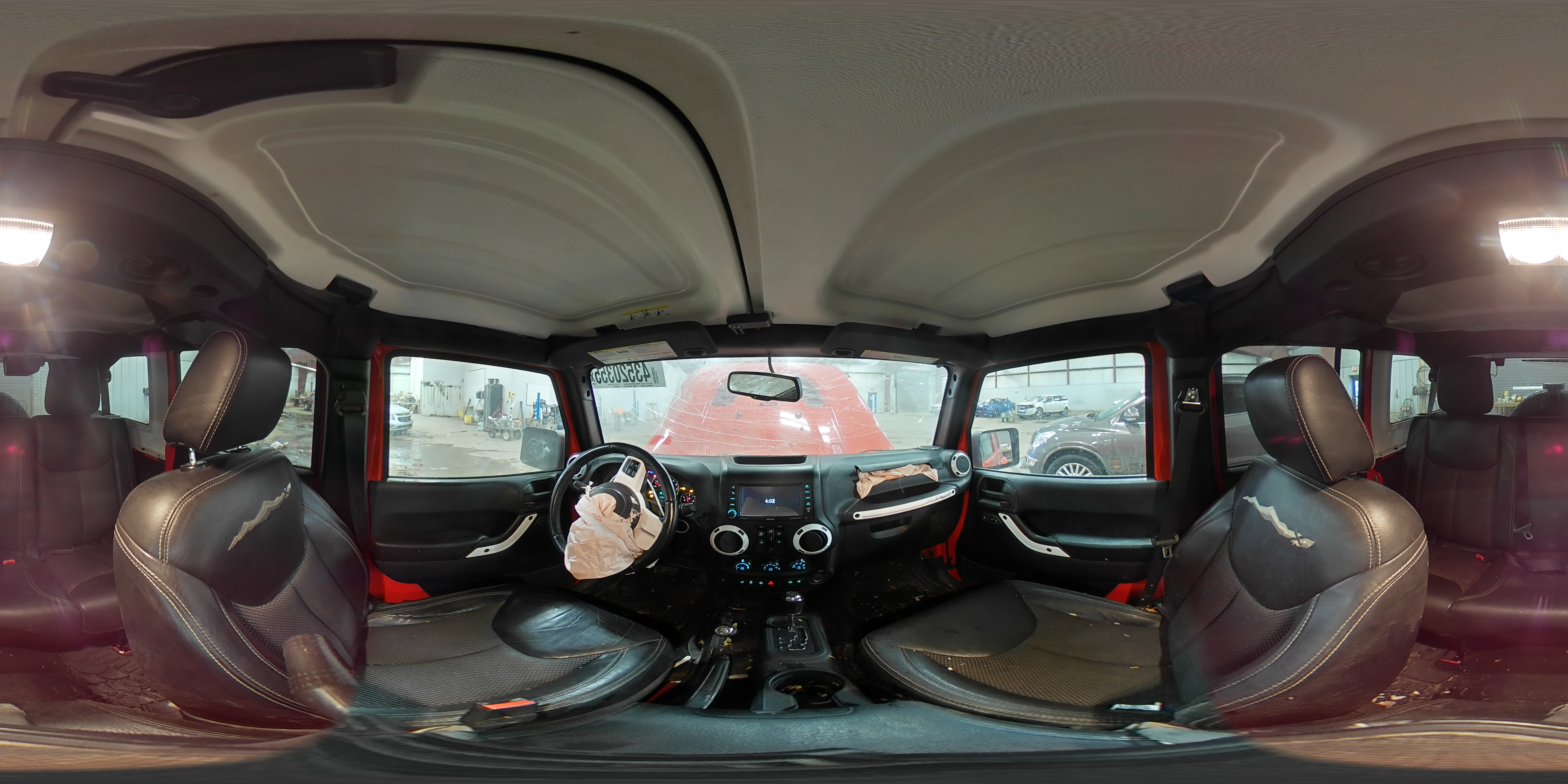 2015 Jeep Wrangler VIN 1C4BJWEG2FL643472 Copart auction photo, front end / side damage thumbnail 13
