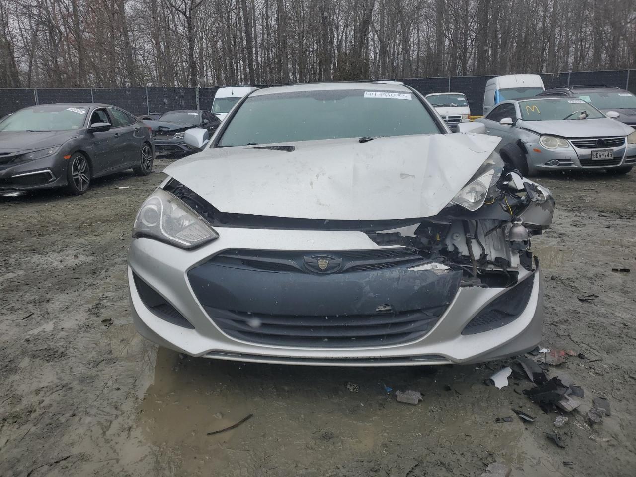 2013 Hyundai Genesis VIN KMHHT6KD3DU091482 Copart auction photo, front end damage thumbnail 5