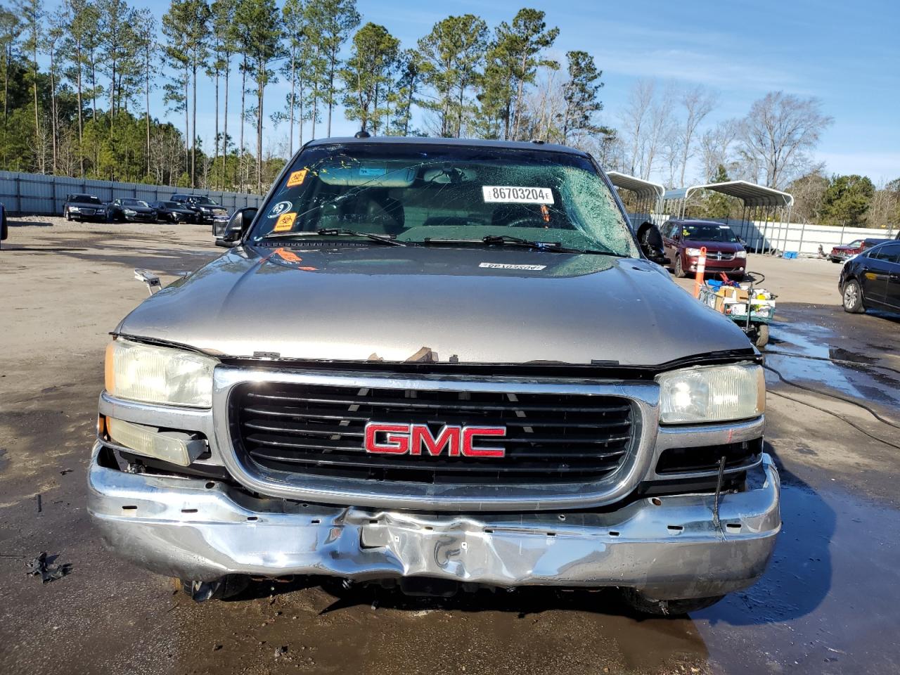 2003 GMC Yukon VIN 1GKEC13ZX3R243204 Copart auction photo, all over damage thumbnail 5