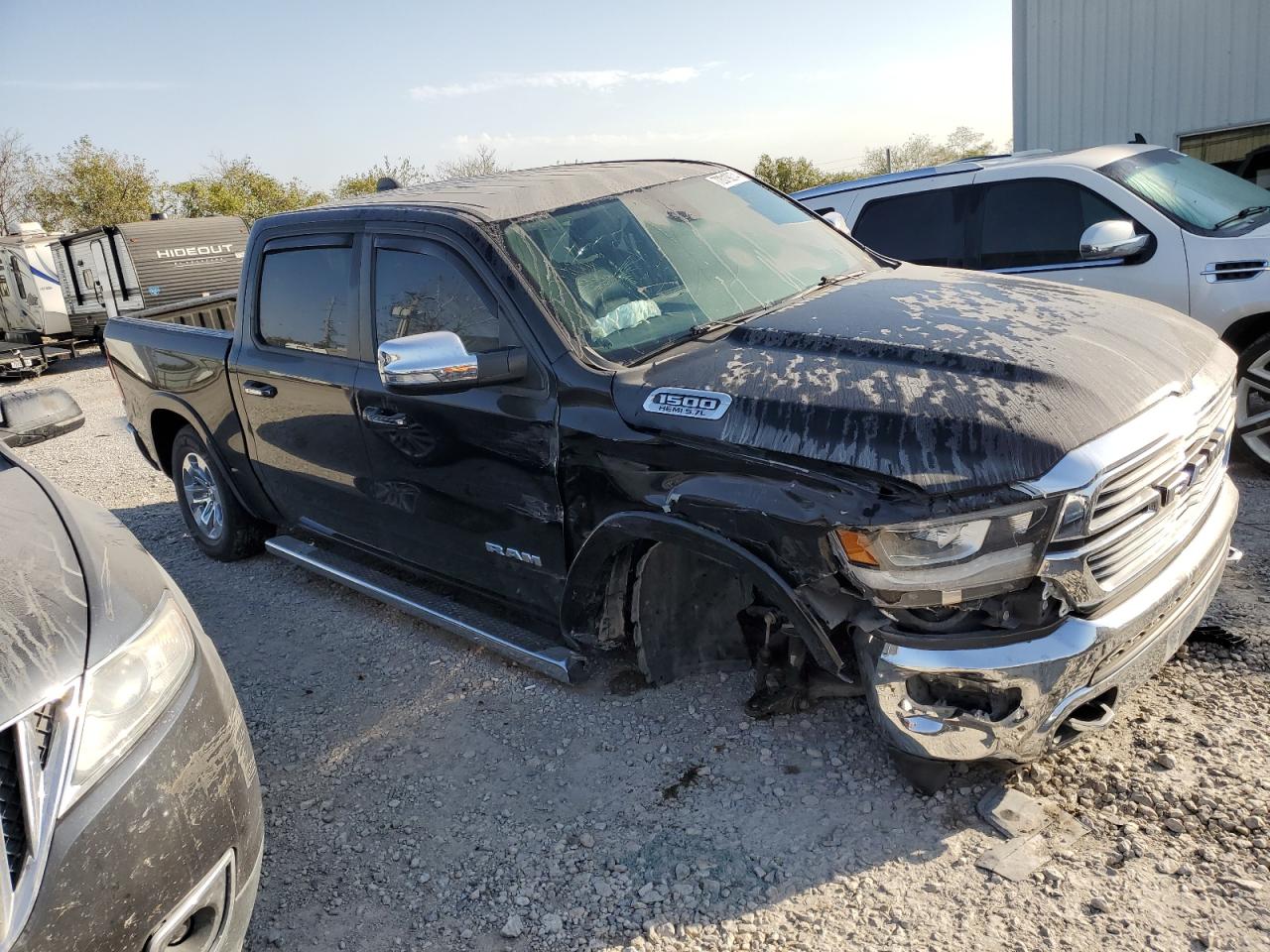2020 RAM 1500 VIN 1C6SRFJT7LN397425 Copart auction photo, side damage thumbnail 4
