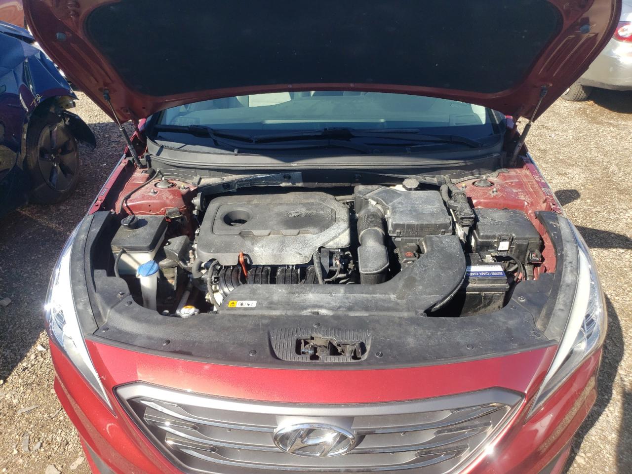 2016 Hyundai Sonata VIN 5NPE34AFXGH271653 Copart auction photo, burn - engine / front end damage thumbnail 11