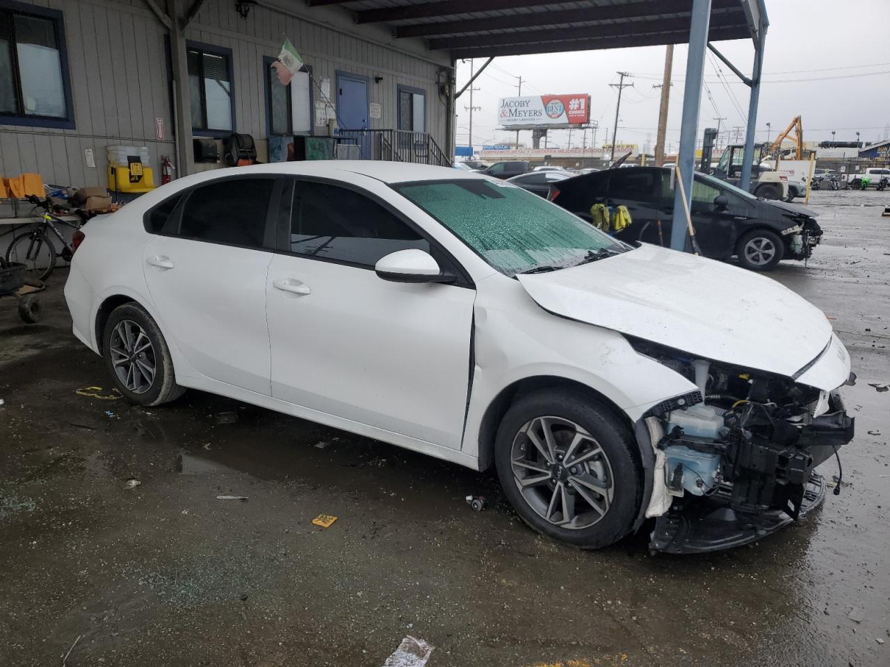 2022 KIA Forte VIN 3KPF24AD1NE454141 Copart auction photo, front end / side damage thumbnail 4