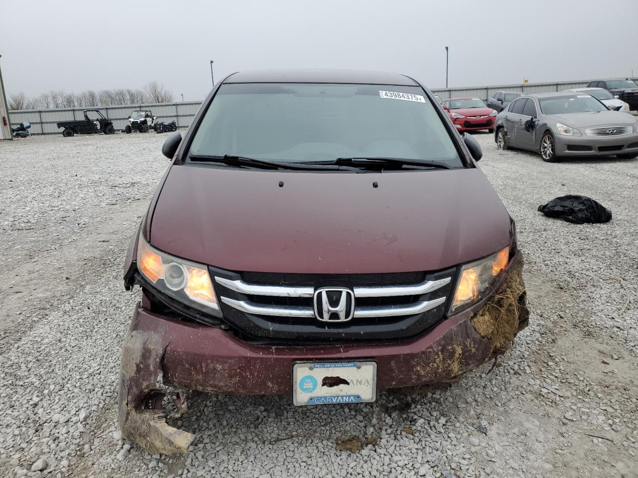 2016 Honda Odyssey VIN 5FNRL5H2XGB087029 Copart auction photo, front end / rear end damage thumbnail 5