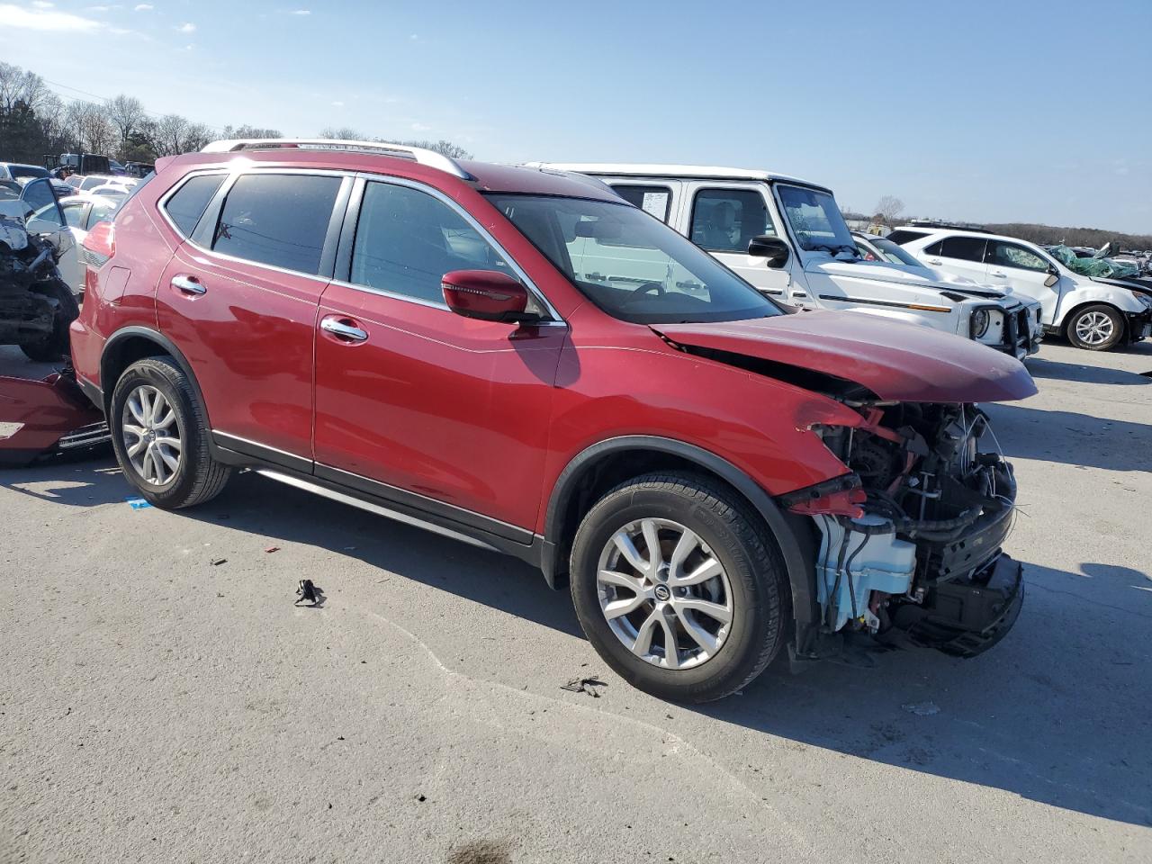 2017 Nissan Rogue VIN JN8AT2MV1HW009235 Copart auction photo, front end damage thumbnail 4