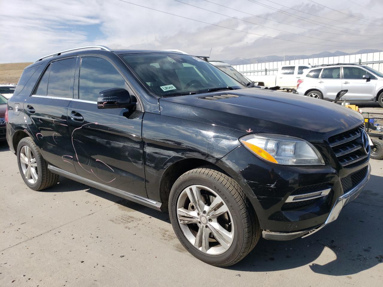 2015 Mercedes-Benz M-klasse VIN 4JGDA5HB2FA541549 Copart auction photo, front end / side damage thumbnail 4