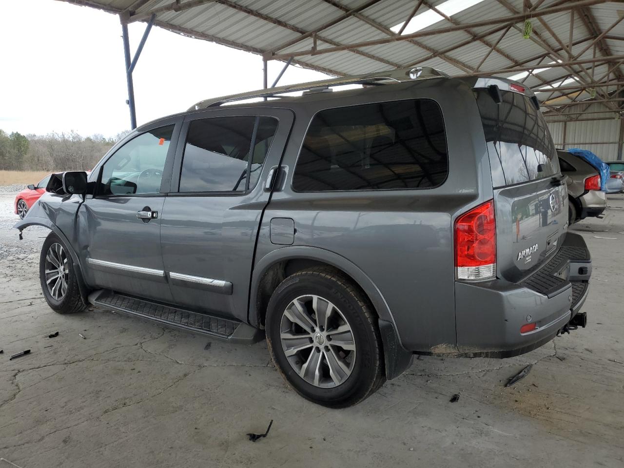2015 Nissan Armada VIN 5N1BA0NC9FN607370 Copart auction photo, front end / minor dent/scratches damage thumbnail 2